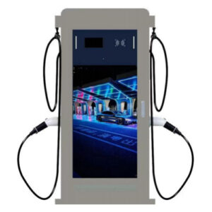 AC charger with Advertising Screen